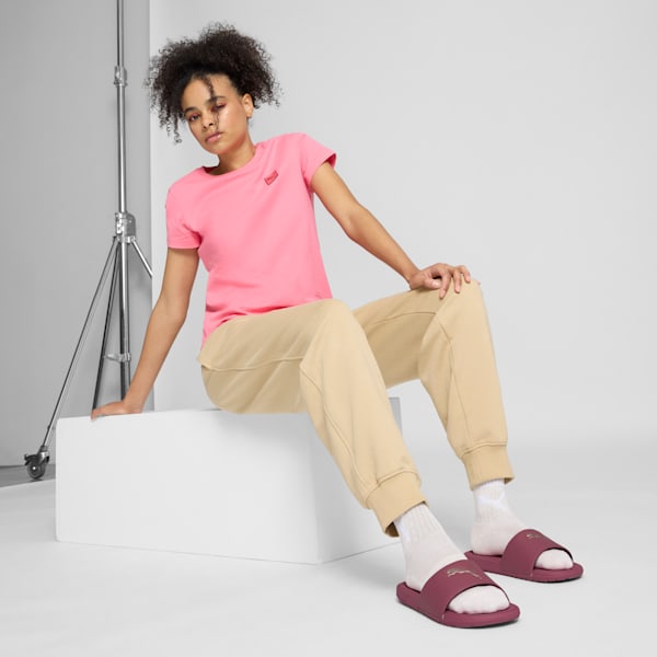 Cool Cat 2.0 Sport Women's Slides, Rose Wine-Rose Gold, extralarge