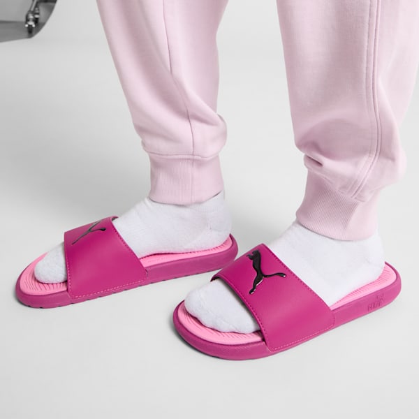Cool Cat 2.0 Sport Women's Slides, Magenta Gleam-PUMA Black-Mauved Out, extralarge