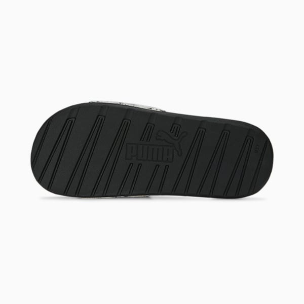 Cool Cat 2.0 Flower Women's Slides, PUMA Black-PUMA White, extralarge