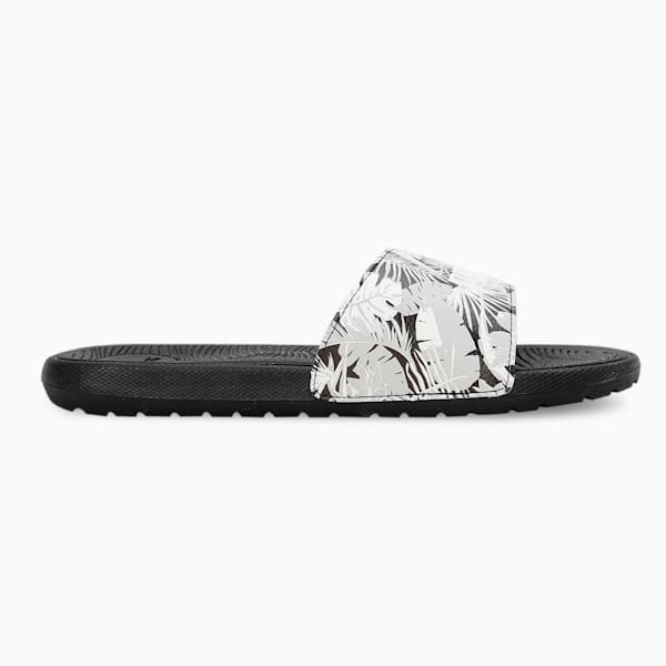 Cool Cat 2.0 Flower Women's Slides, PUMA Black-PUMA White, extralarge-IND
