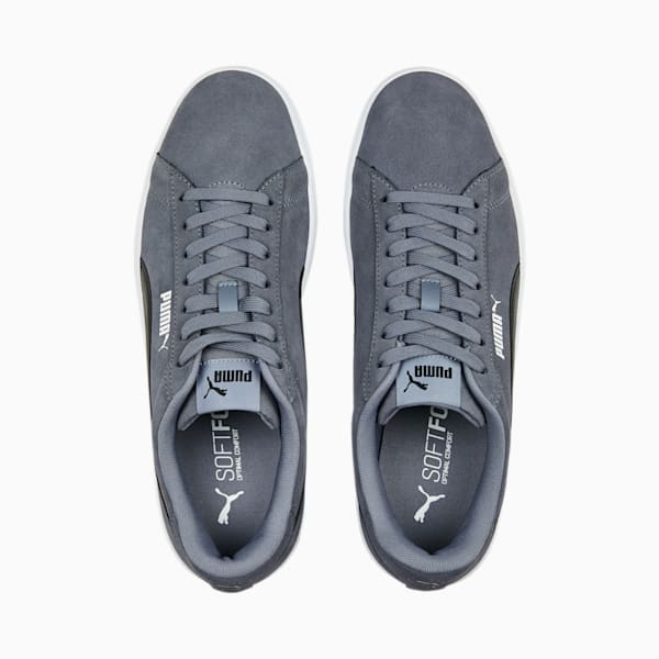 Buy Puma Smash V2 Unisex Grey Sneakers - 3 Online