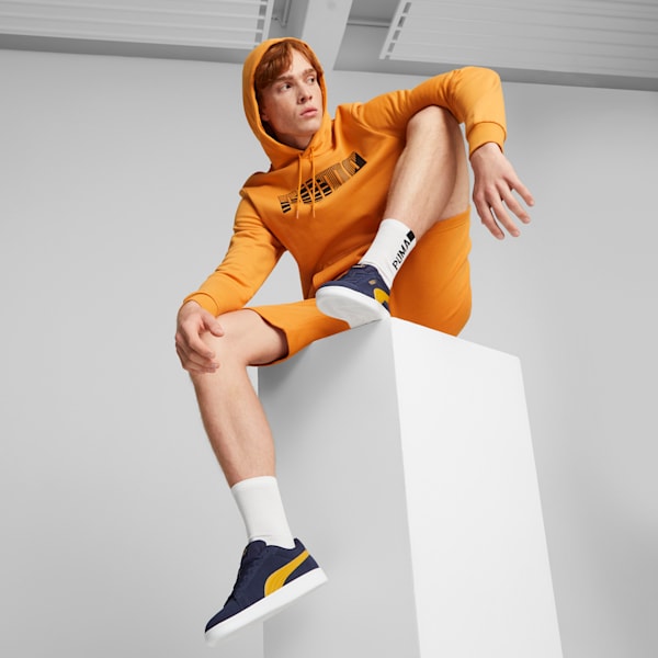 Zapatos deportivos Smash 3.0 de hombre, PUMA Navy-Amber-PUMA Gold-PUMA White, extragrande