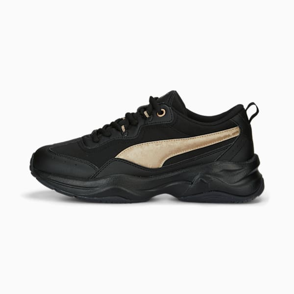 ウィメンズ シリア スぺース メタリックス スニーカー, PUMA Black-PUMA Gold