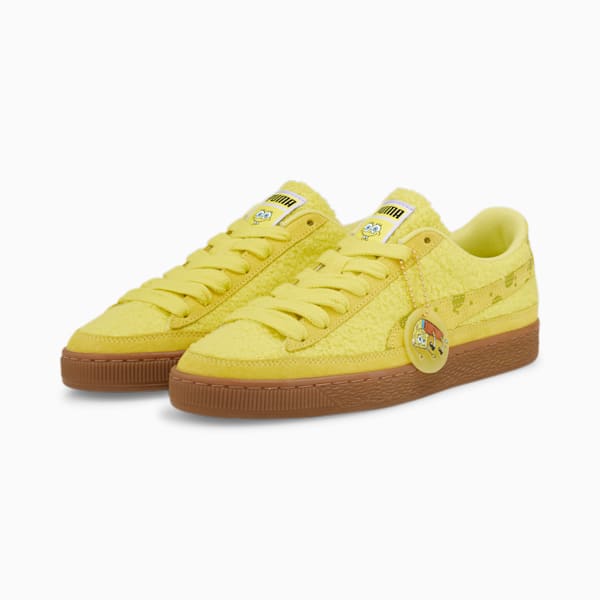 PUMA x SPONGEBOB Suede Unisex Sneakers, Lucent Yellow-Citronelle