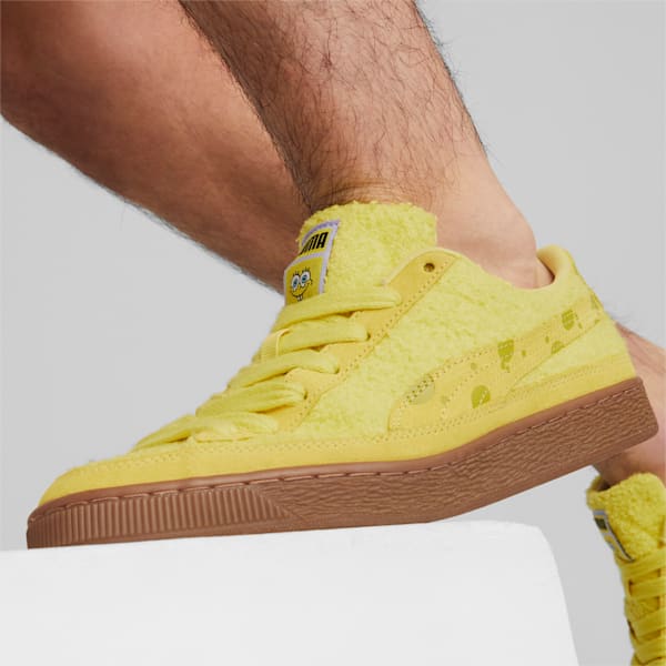 Zapatos deportivos de gamuza PUMA x SPONGEBOB, Lucent Yellow-Citronelle