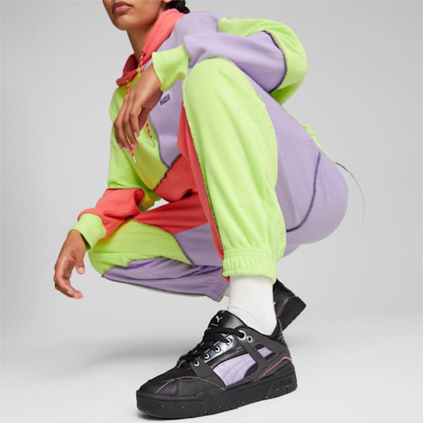 Zapatos deportivos PUMA x THE RAGGED PRIEST Slipstream para mujer, PUMA Black-Vivid Violet, extralarge