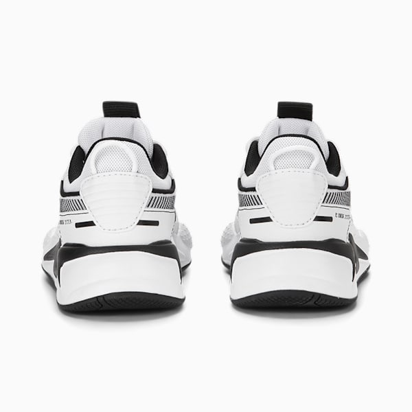 RS-X B W PS para niños, PUMA White-PUMA Black, extralarge