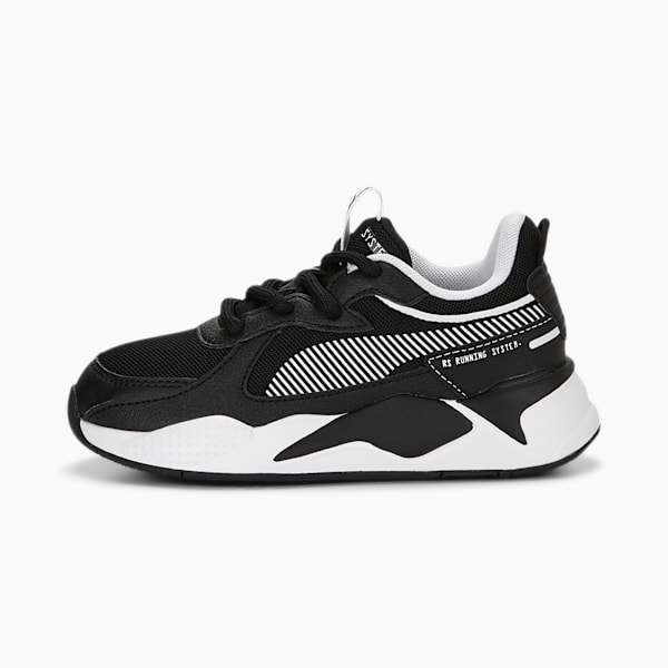 RS-X B W PS para niños, PUMA Black-PUMA White, extralarge
