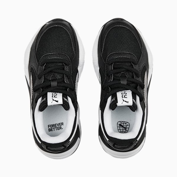 RS-X B W PS para niños, PUMA Black-PUMA White, extralarge