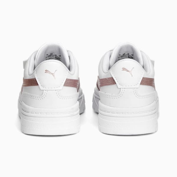 Mayze Stack Shine Little Kids' Sneakers, PUMA White-Rose Gold
