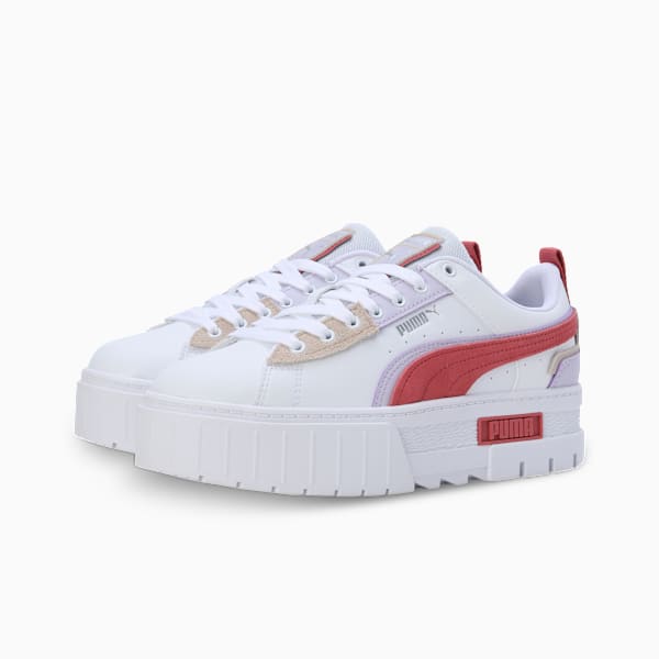 Mayze UT Pop Women's Sneakers, PUMA White-Heartfelt-Spring Lavender, extralarge-IND