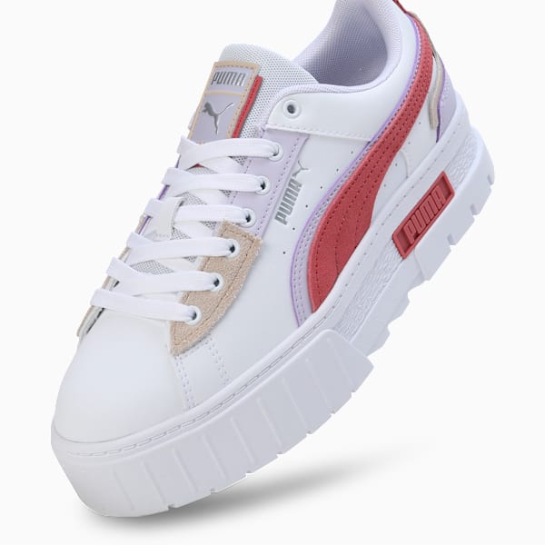 Mayze UT Pop Women's Sneakers, PUMA White-Heartfelt-Spring Lavender, extralarge-IND