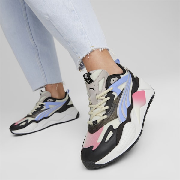 RS-X Efekt Muted Martians Women's Sneakers, Warm White-PUMA Black-Intense Lavender, extralarge-IND