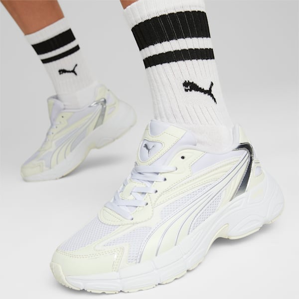 Teveris NITRO™ Metallic Women's Sneakers, PUMA White-Warm White, extralarge