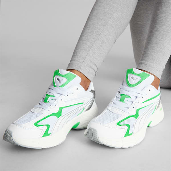 Teveris NITRO™ Metallic Women's Sneakers, PUMA White-Summer Green, extralarge