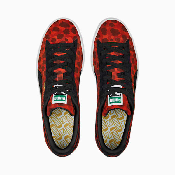 ユニセックス スウェード アニマル スニーカー, Warm Earth-PUMA Black-PUMA White