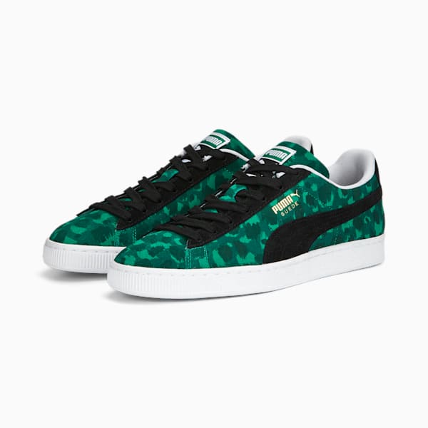Suede Animal Sneakers , Grassy Green-PUMA Black-PUMA White