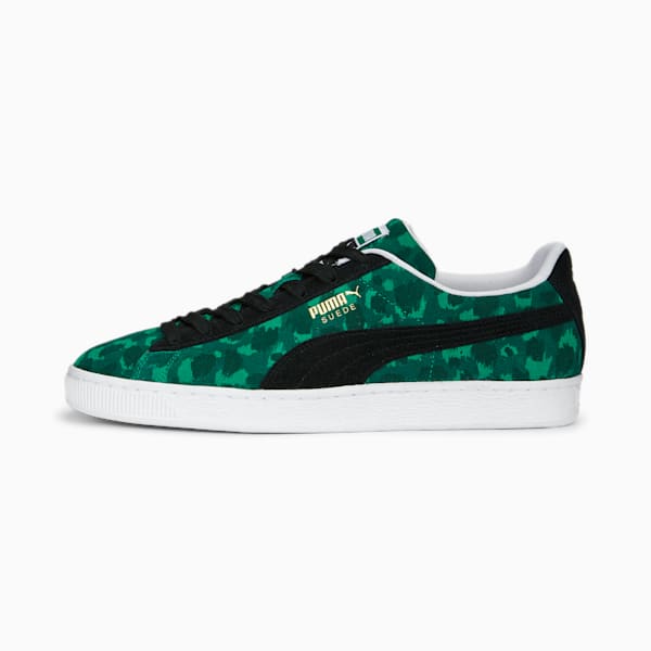 Suede Animal Sneakers , Grassy Green-PUMA Black-PUMA White