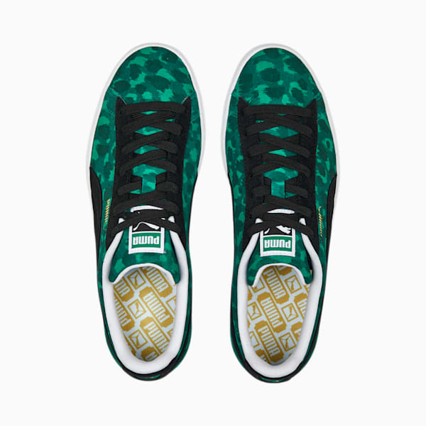 Suede Animal Sneakers , Grassy Green-PUMA Black-PUMA White