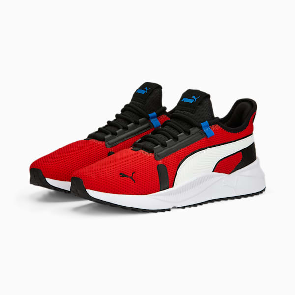 Pacer Future Street Knit Sneakers, For All Time Red-PUMA White-PUMA Black, extralarge-IND
