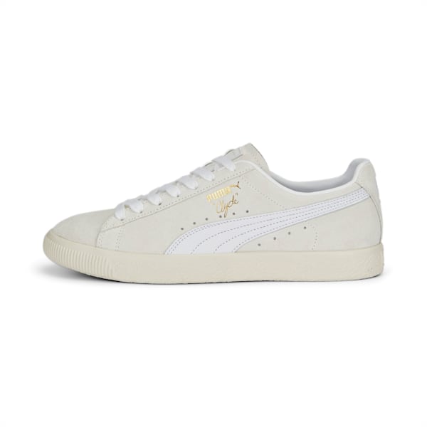 Clyde PRM Unisex Sneakers, Frosted Ivory-PUMA White, extralarge-AUS