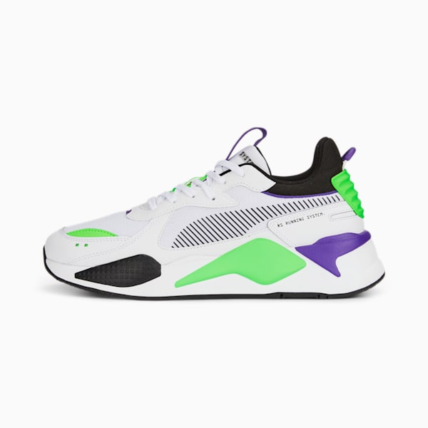 RS-X Geek Unisex Sneakers, PUMA White-Fizzy Lime, extralarge-AUS
