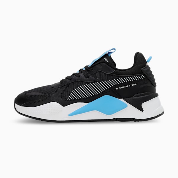 RS-X Geek Unisex Sneakers, PUMA Black-Team Light Blue, extralarge-IND