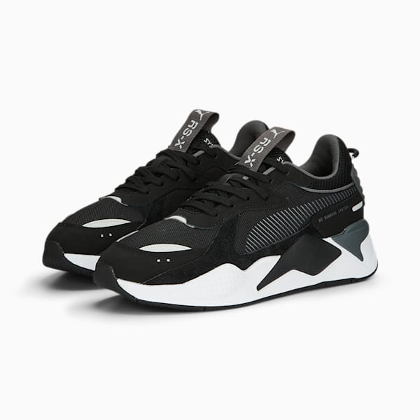 RS-X Suede Unisex Sneakers, PUMA Black-Glacial Gray, extralarge-AUS