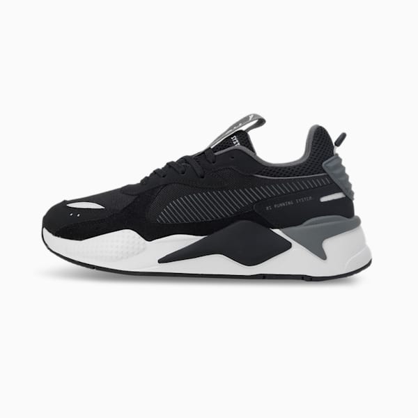 RS-X Suede Unisex Sneakers, PUMA Black-Glacial Gray, extralarge-IND