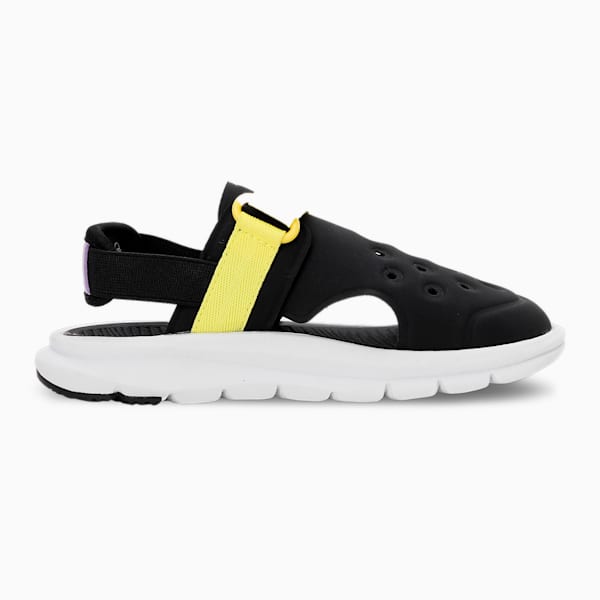 PUMA x SPONGEBOB Evolve Sandal AC Kids' Sandals, PUMA Black-PUMA White-Celandine, extralarge-IND
