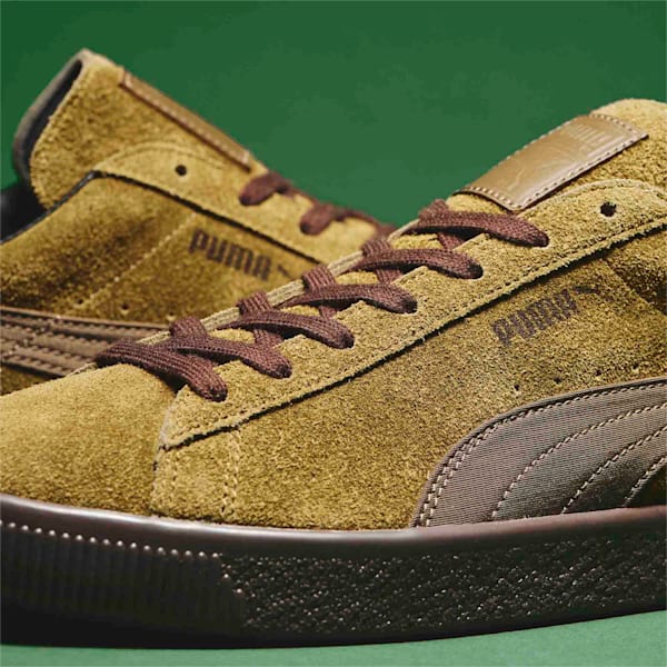 ユニセックス スウェード ヴィンテージ MIJ WRS スニーカー, Deep Olive-Chocolate Brown