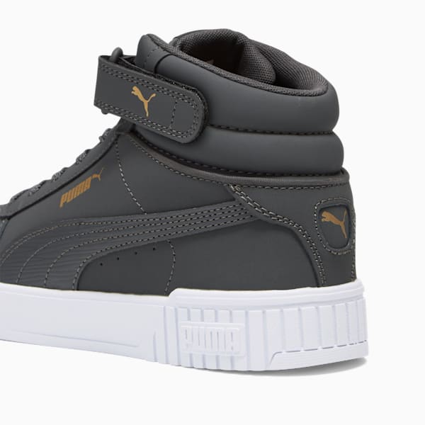 Tenis Caina 2.0 Mid Lux para mujer, Asphalt-Asphalt-Puma Team Gold, extralarge