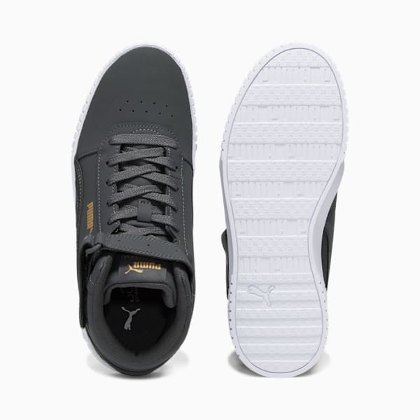 Tenis Caina 2.0 Mid Lux para mujer, Asphalt-Asphalt-Puma Team Gold, extralarge