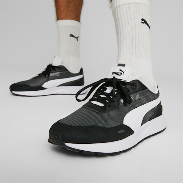 Runtamed Plus Unisex Sneakers, Shadow Gray-PUMA White-PUMA Black, extralarge-IND