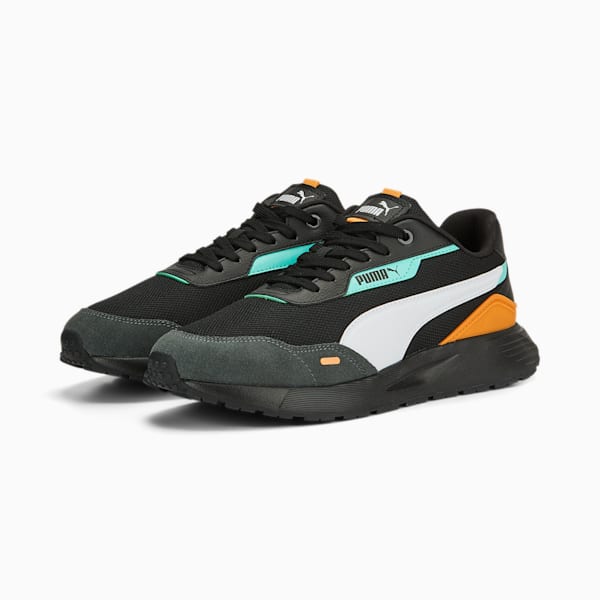 Runtamed Plus Sneakers, PUMA Black-PUMA White-Shadow Gray-Mint, extralarge-IND
