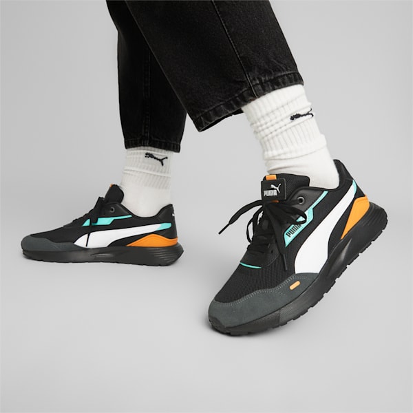 Runtamed Plus Sneakers, PUMA Black-PUMA White-Shadow Gray-Mint, extralarge-IND