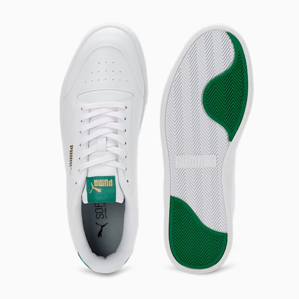 Puma Shuffle Perf RES Unisex Sneakers, PUMA White-Archive Green-Puma Team Gold, extralarge-IND
