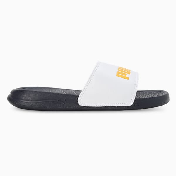 Popcat 20 Youth Slides, Peacoat-PUMA White, extralarge-IND