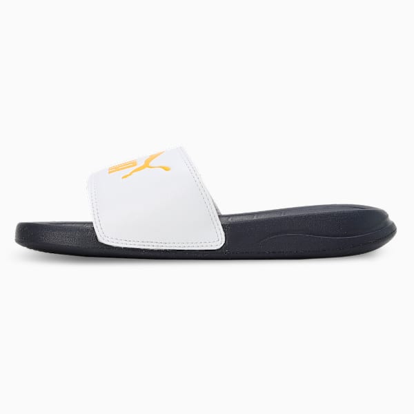 Popcat 20 Youth Slides, Peacoat-PUMA White, extralarge-IND