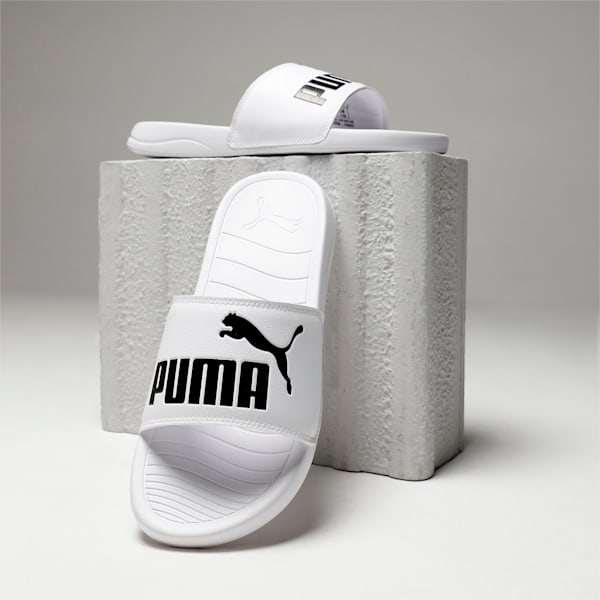 Popcat 20 Slides, PUMA White-PUMA Black, extralarge-IND