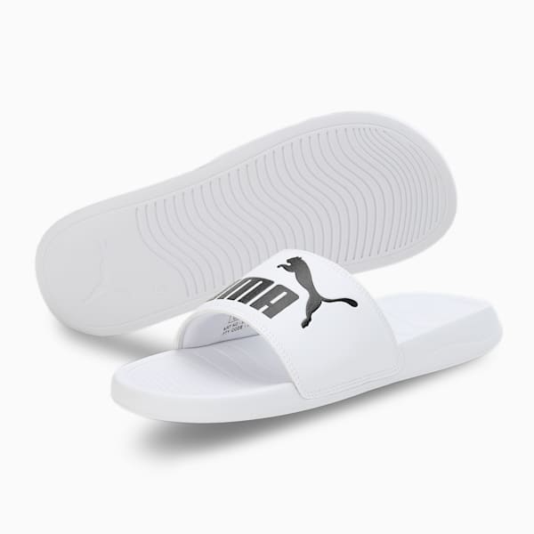 Popcat 20 Slides, PUMA White-PUMA Black, extralarge-IND