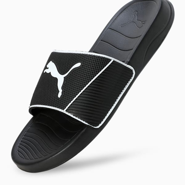 Popcat 20 Shower Slides, PUMA Black-PUMA White, extralarge-IND