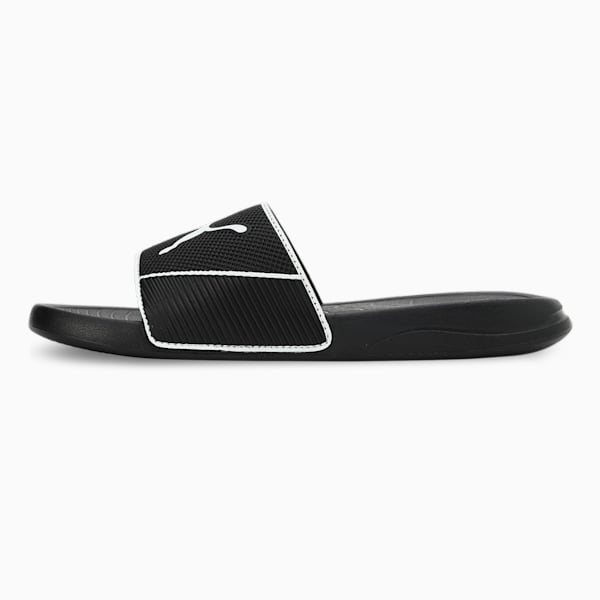 Popcat 20 Shower Res Unisex Slides, PUMA Black-PUMA White, extralarge-IND