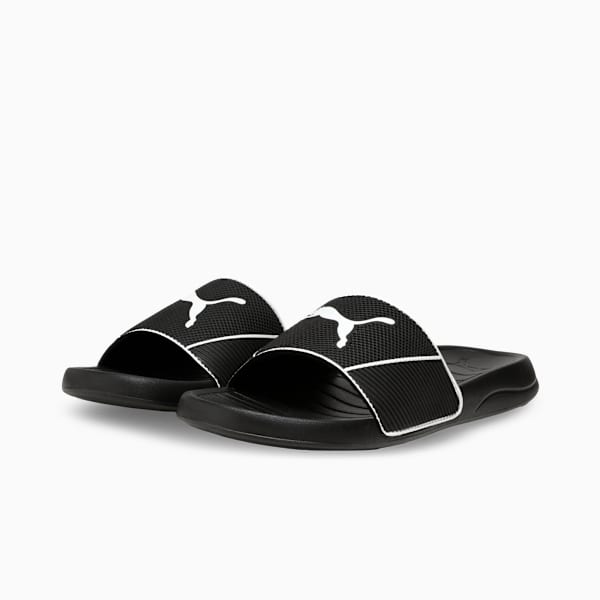 Popcat 20 Shower Slides, PUMA Black-PUMA White, extralarge-IND
