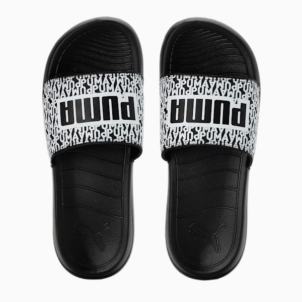 Popcat 20 Mono Res Unisex Slides, PUMA Black-PUMA White, extralarge-IND