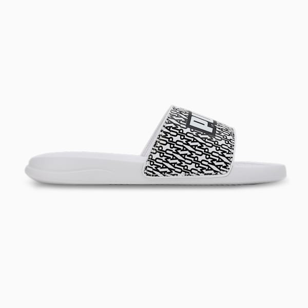 Popcat 20 Mono Slides, PUMA White-PUMA Black, extralarge-IND