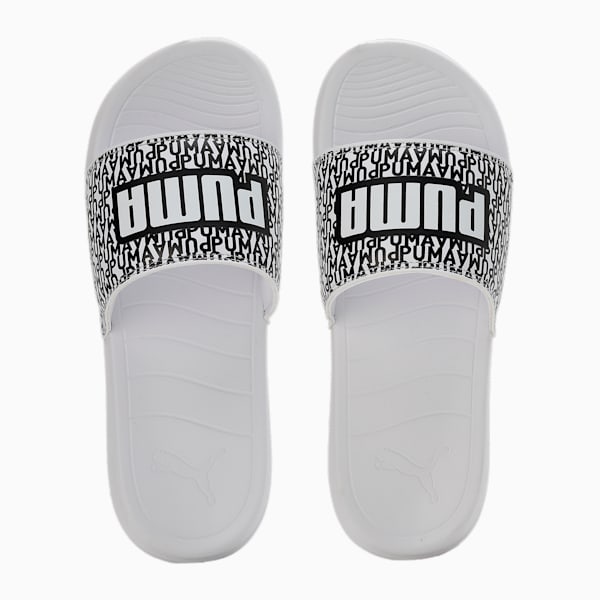 Popcat 20 Mono Slides, PUMA White-PUMA Black, extralarge-IND