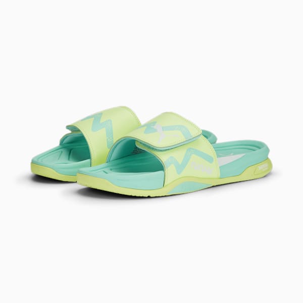 Dream NITRO™ Future Unisex Slides, Fast Yellow-PUMA White-Electric Peppermint, extralarge-AUS