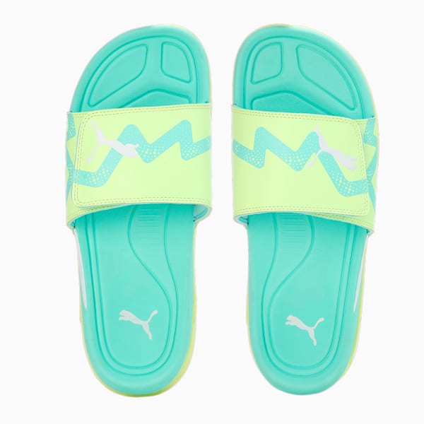 Teal puma slides shop