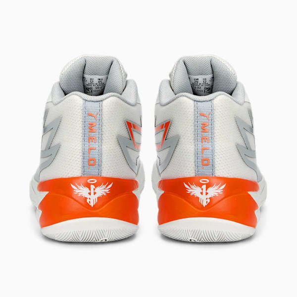 Souliers de basketball MB.02 Enfant et Adolescent, Platinum Gray-Ultra Orange, extralarge